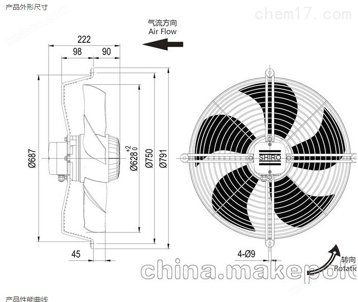 RHA450D4.138B-2F上海自产施依洛离心风机