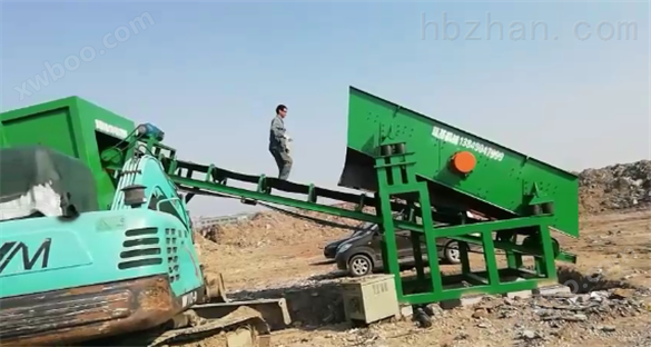 深圳建筑垃圾处理生产线投入生产现场试机