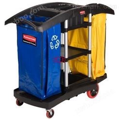 美国RUBBERMAID 大容量清洁及回收推车 环卫清扫车