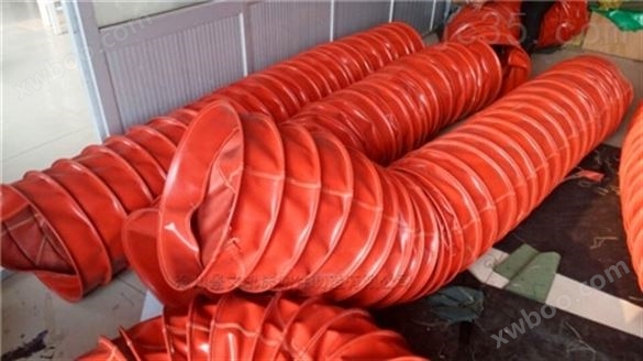 南京红色硅胶布高温通风口软连接价格