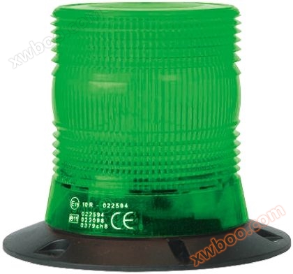 RS Pro V10991 系列 绿色灯罩 氙 闪光 信号灯塔 XCBMV0506 G, 10 → 100 V 直流, 表面安装 