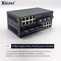 4 Fiber Optic Ports 4 RJ45 ports Flexible