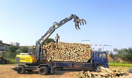 挖掘机抓木机，抓木头效率到底有多高？