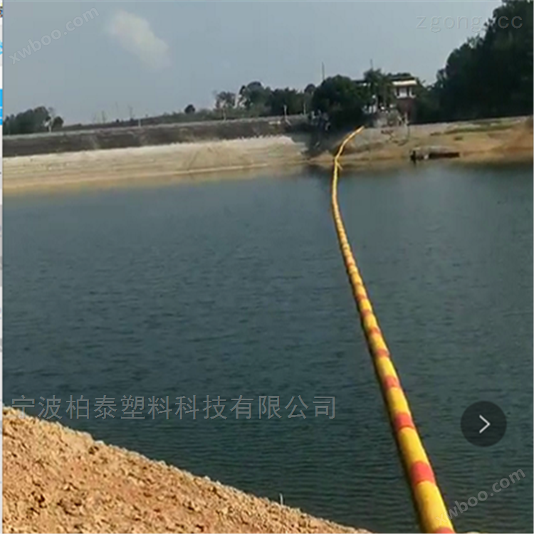 环境保护拦污浮体 内河清渣挂网拦截浮体