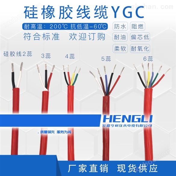 ZA-JGGR高温硅橡胶电缆6mm2电机引接线