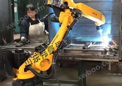 山东潍坊管道双工位机器人焊接机
