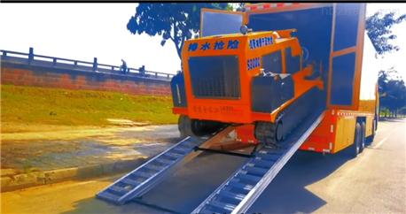 博禹泵业-自带动力履带式遥控全液压排水车